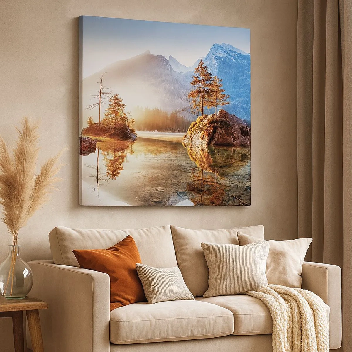 Bild auf Leinwand - Leinwandbild - Natur in neuem Licht - 30x30 cm