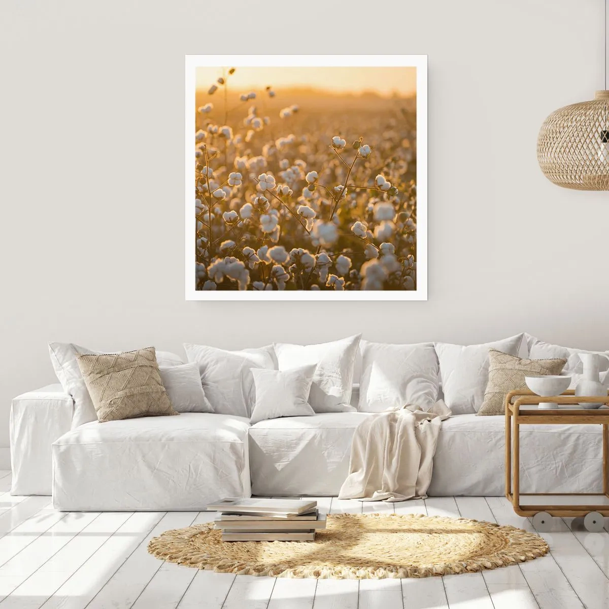 Poster - Fluffiges Feld - 40x40 cm
