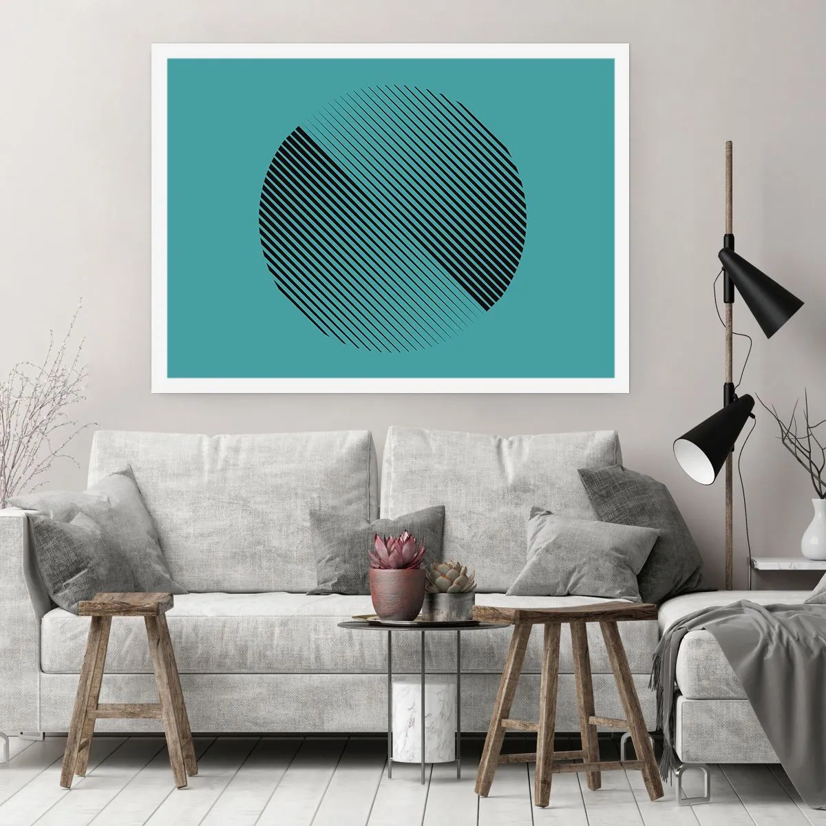 Poster - Kreis – eine geometrische Variante - 70x50 cm