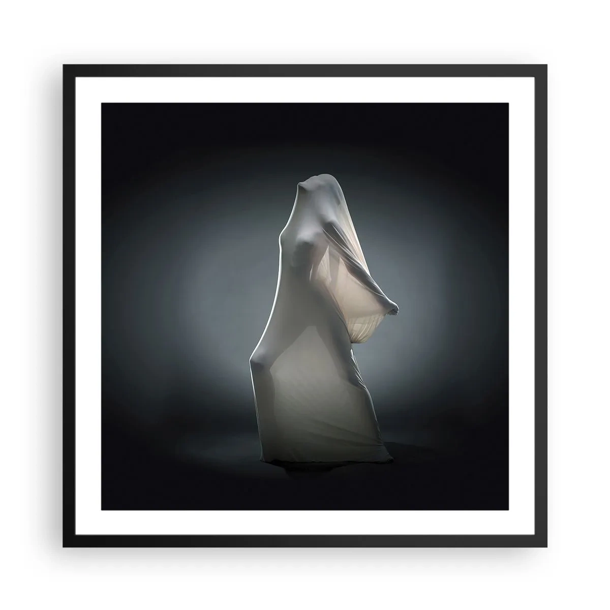 Poster in einem schwarzem Rahmen - Versteckte Wünsche - 60x60 cm