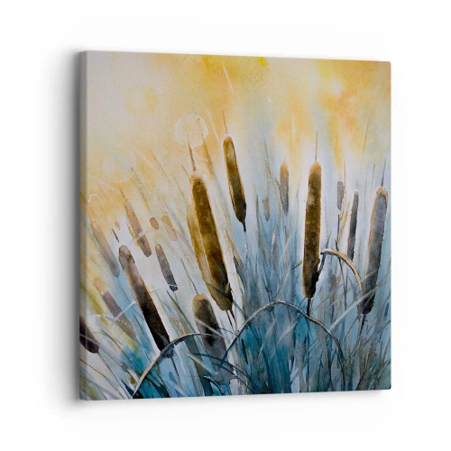 Bild auf Leinwand - Leinwandbild - Die Kälte des Wassers, die Hitze der Sonne - 30x30 cm