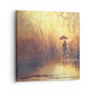 Bild auf Leinwand - Leinwandbild - Ich habe das Gefühl, dass mich jemand ansieht - 30x30 cm