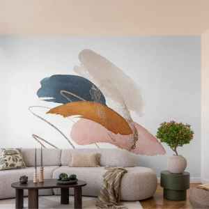 Fototapete Premium Canvas - Geflügelte Komposition - Abstraktion, Stück, Design - 350x256 cm