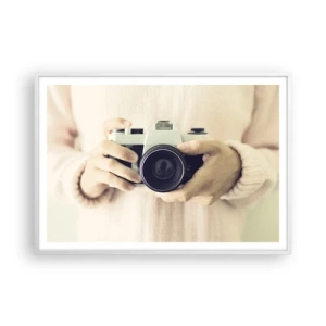 Poster in einem weißen Rahmen - Um mehr zu sehen ... - 100x70 cm