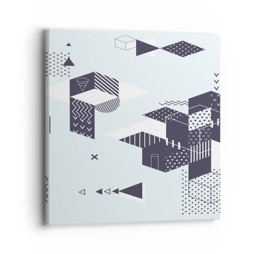 Bild auf Leinwand - Leinwandbild - In der Seele eines Mathematikers - 40x40 cm