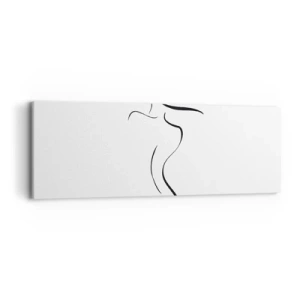 Bild auf Leinwand - Leinwandbild - Flüchtig wie eine Welle - 90x30 cm