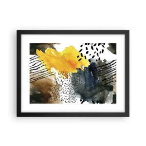 Poster in einem schwarzem Rahmen - Ein Treffen der Elemente der Natur - 40x30 cm