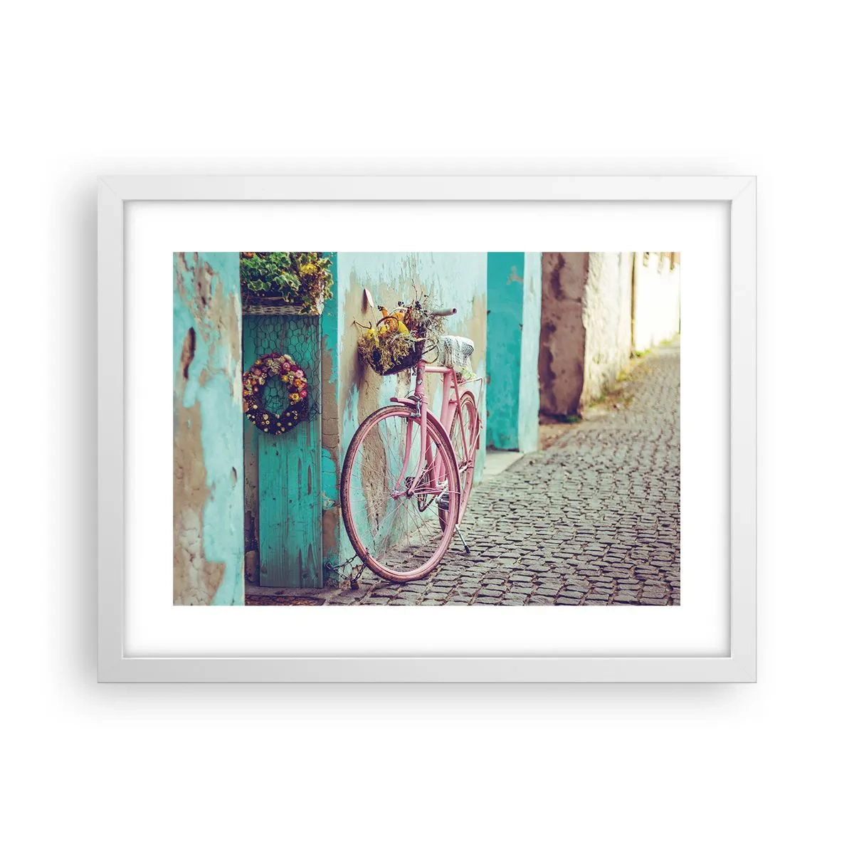 Poster in einem weißen Rahmen - Ich komme gleich wieder - 40x30 cm