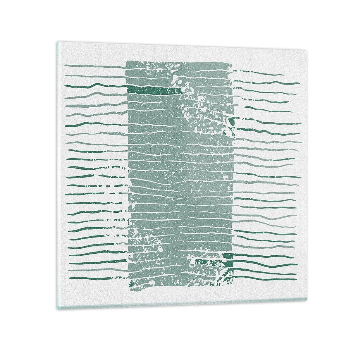 Glasbild - Bild auf glas - Marine Abstraktion - 60x60 cm