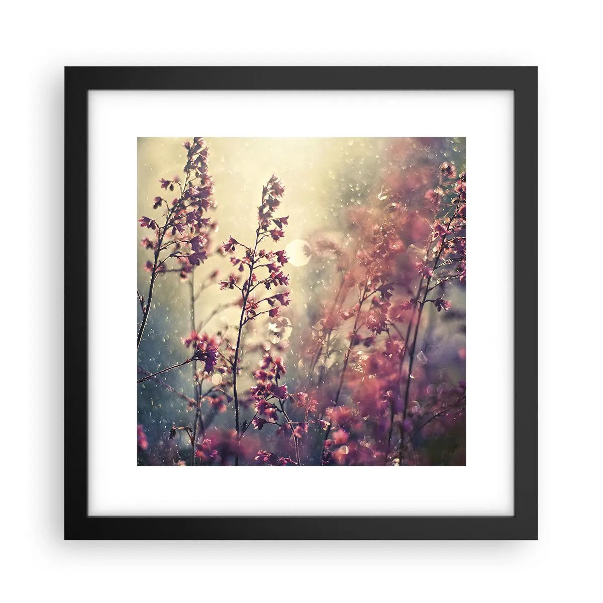 Poster in einem schwarzem Rahmen - Geheimnisvoller Garten - 30x30 cm