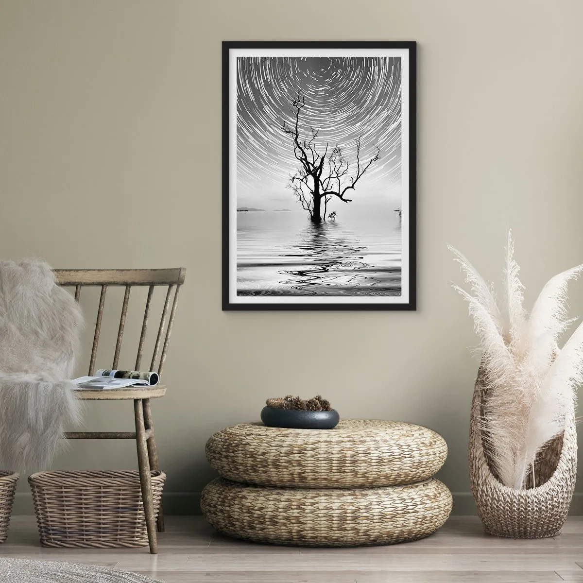 Poster in einem schwarzem Rahmen - Eine Sinfonie der Natur - 40x50 cm