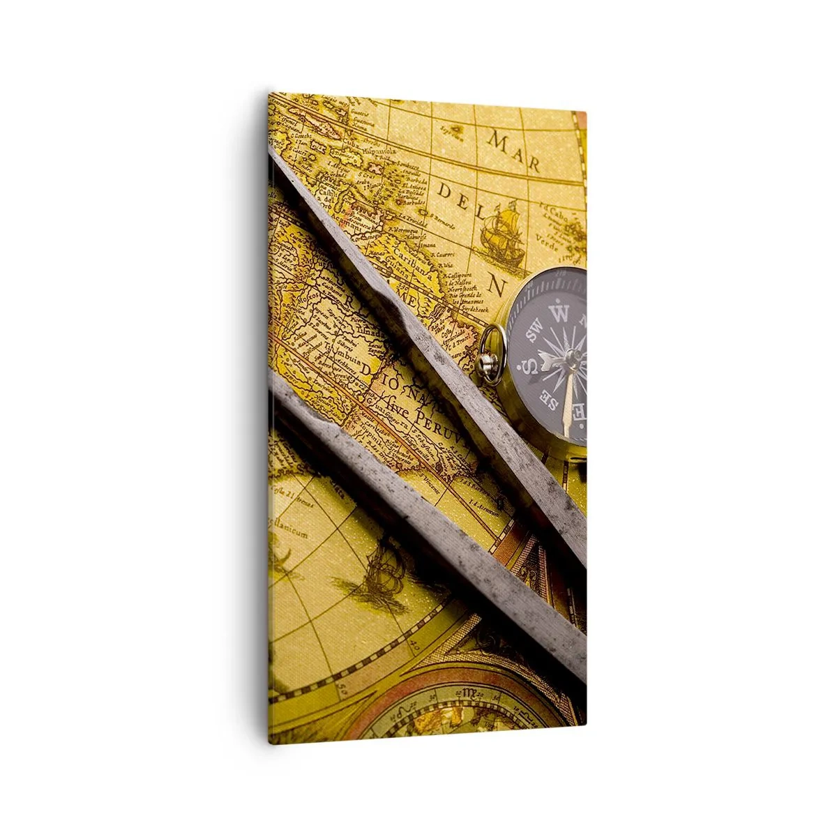 Bild auf Leinwand - Leinwandbild - Wo sind diese Schätze? - 55x100 cm