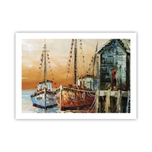 Poster - Friedliche Rückkehr - 70x50 cm