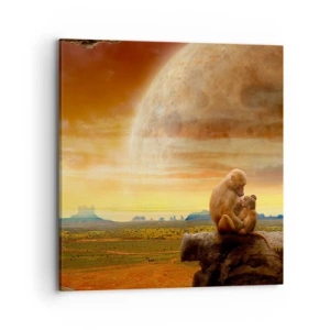 Bild auf Leinwand - Leinwandbild - Die Liebe ist überall gleich - 70x70 cm