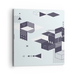 Bild auf Leinwand - Leinwandbild - In der Seele eines Mathematikers - 70x70 cm