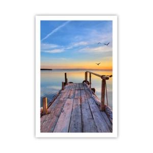 Poster - Lauf direkt der Sonne entgegen - 61x91 cm