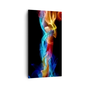 Bild auf Leinwand - Leinwandbild - Regenbogentanz der Nebel - 55x100 cm