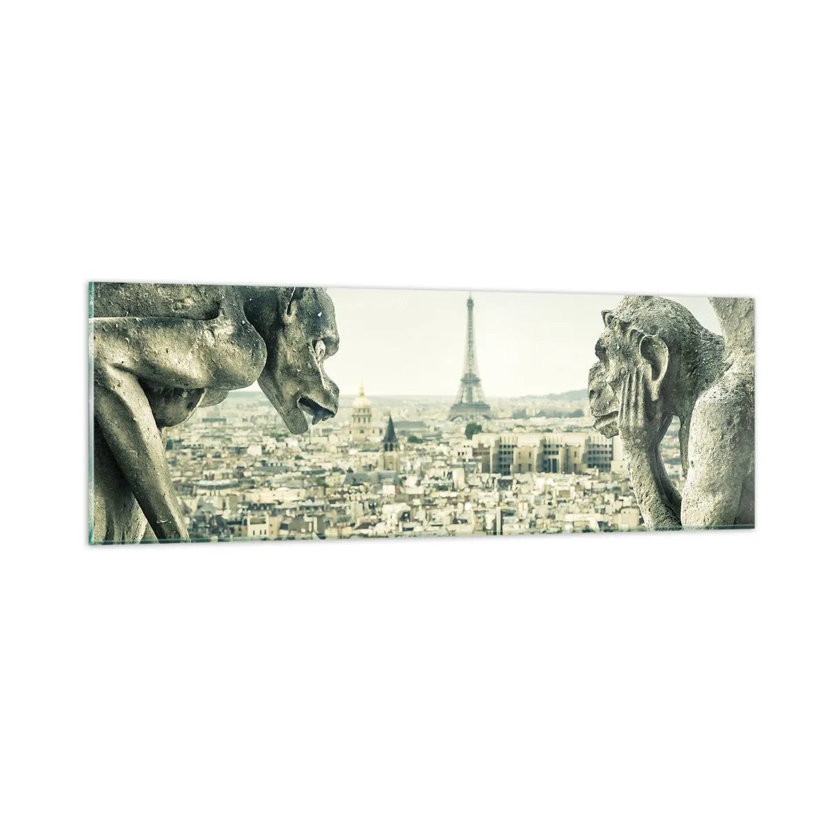 Glasbild - Bild auf glas - Pariser Plaudern - 90x30 cm
