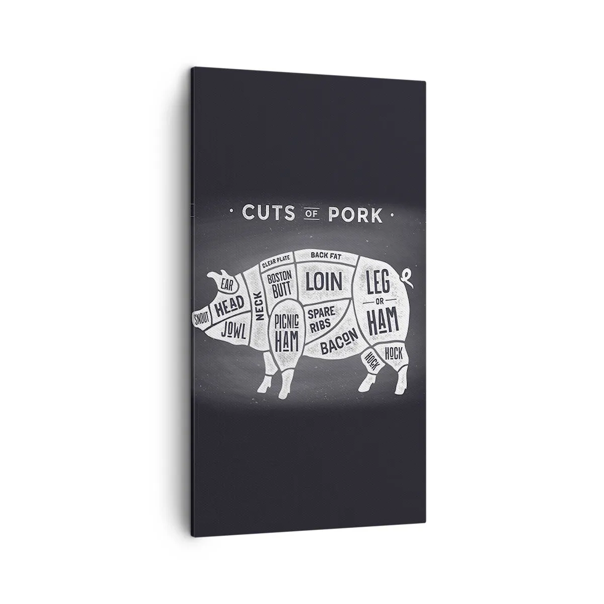 Bild auf Leinwand - Leinwandbild - Metzger Grundierung - 45x80 cm