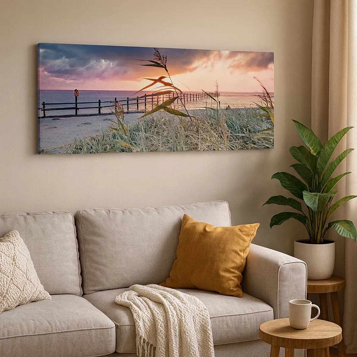 Bild auf Leinwand - Leinwandbild - Es vergeht nicht mit dem Wind - 100x40 cm