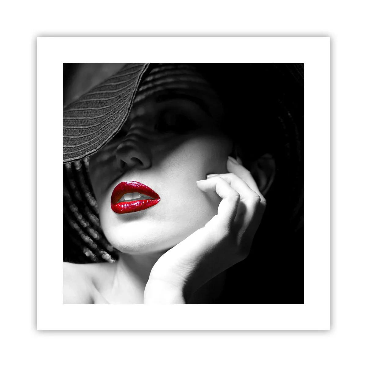 Poster - Eine Studie in Scharlachrot - 40x40 cm