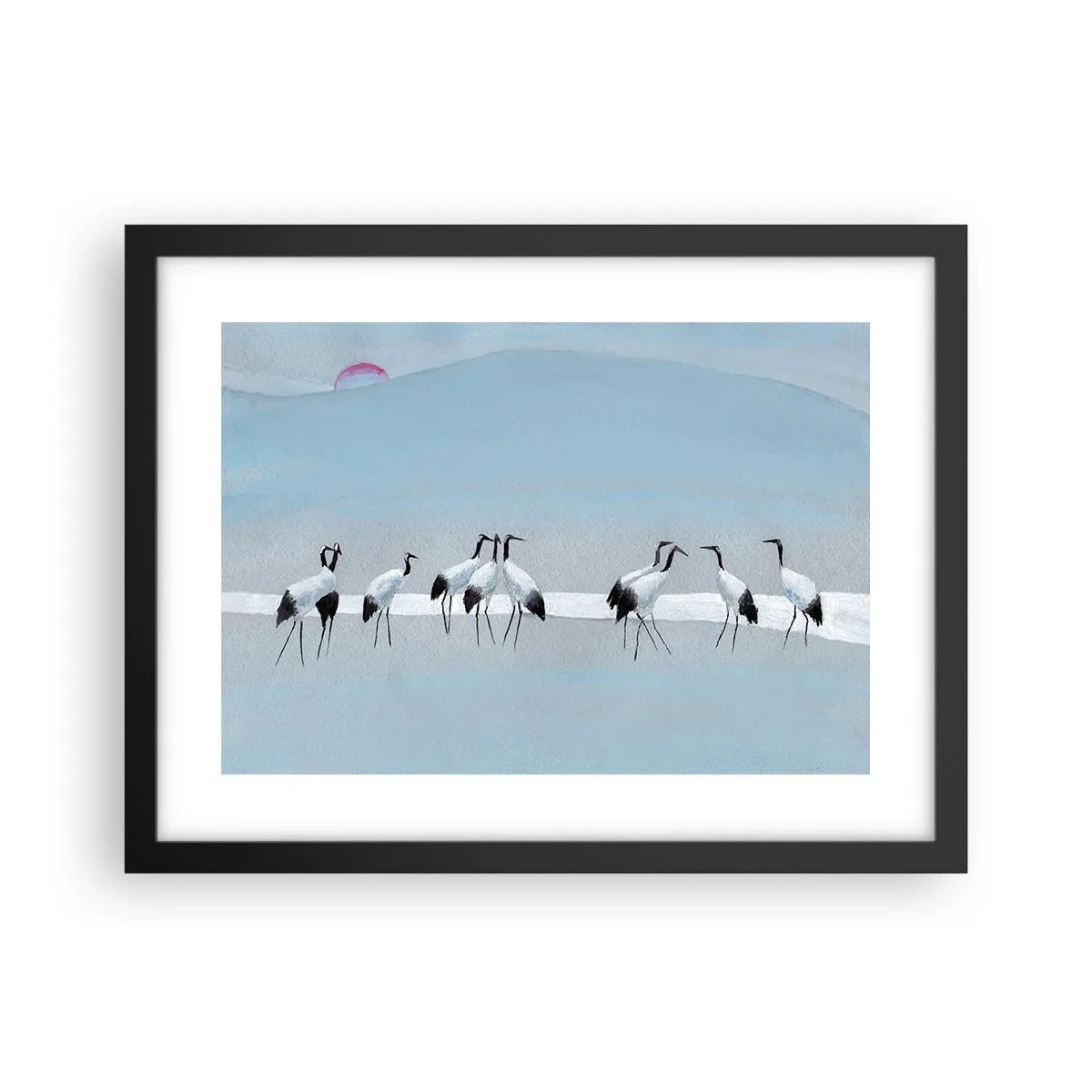 Poster in einem schwarzem Rahmen - Nach einem heißen Tag - 40x30 cm