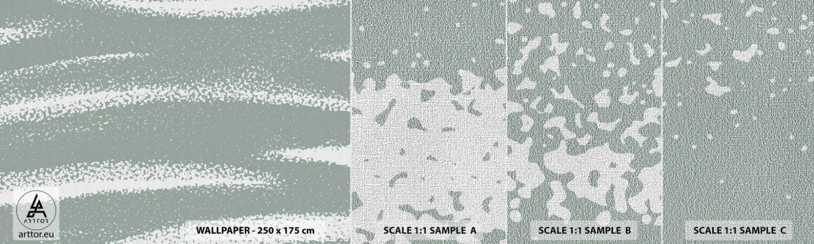 Fototapeten Muster Premium Canvas - Abstraktion im Winterklima - Abstraktion, Hell, Minimalismus - 100x30 cm