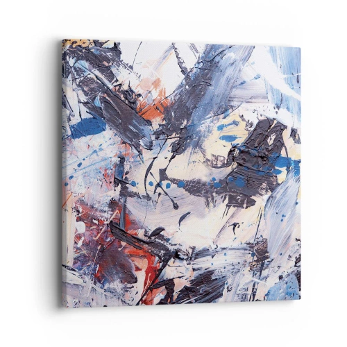 Bild auf Leinwand - Leinwandbild - Verrückter Tanz der Abstraktion - 40x40 cm