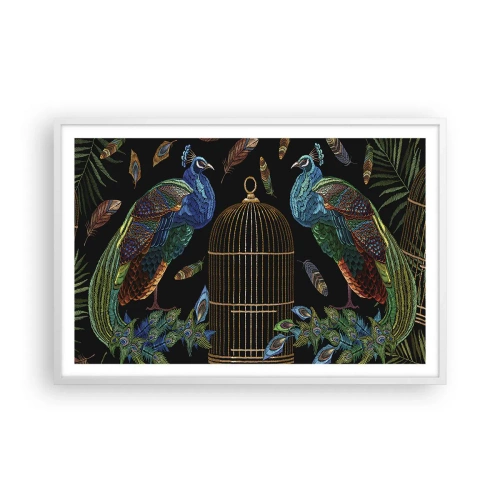 Poster in einem weißen Rahmen - In königlichen Gewändern - 91x61 cm