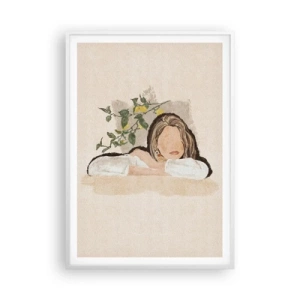 Poster in einem weißen Rahmen - Südländische Schönheit - 70x100 cm