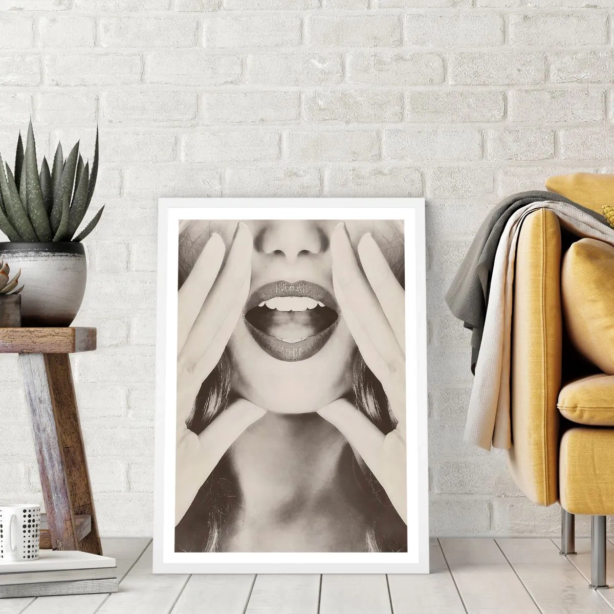 Poster in einem weißen Rahmen - Ich komme schon! - 30x40 cm