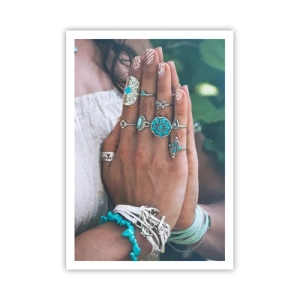 Poster - Willkommen im Zentrum des Seins - 70x100 cm