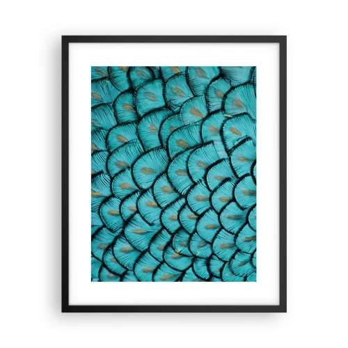 Poster in einem schwarzem Rahmen - Große Federgala - 40x50 cm