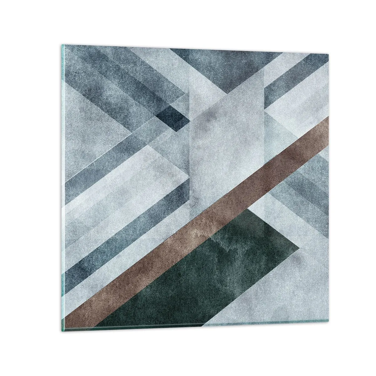 Glasbild - Bild auf glas - Anspruchsvolle Eleganz der Geometrie - 70x70 cm