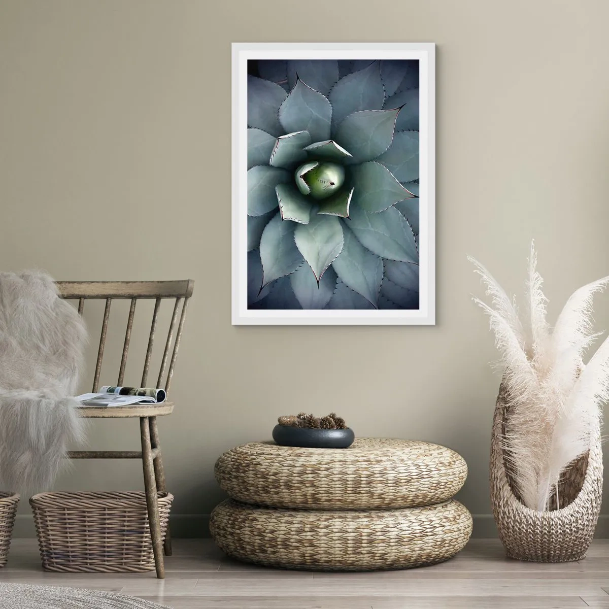 Poster in einem weißen Rahmen - Es lockt an und warnt - 70x100 cm