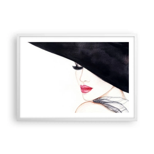 Poster in einem weißen Rahmen - Eleganz und Sinnlichkeit - 70x50 cm