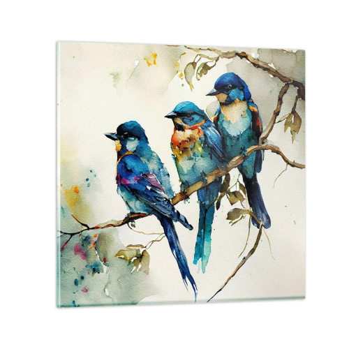 Glasbild - Bild auf glas - War er beleidigt? - 30x30 cm