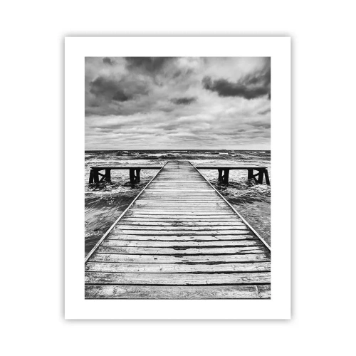 Poster - Ich warte darauf, dass der Wind wegjagt... - 40x50 cm