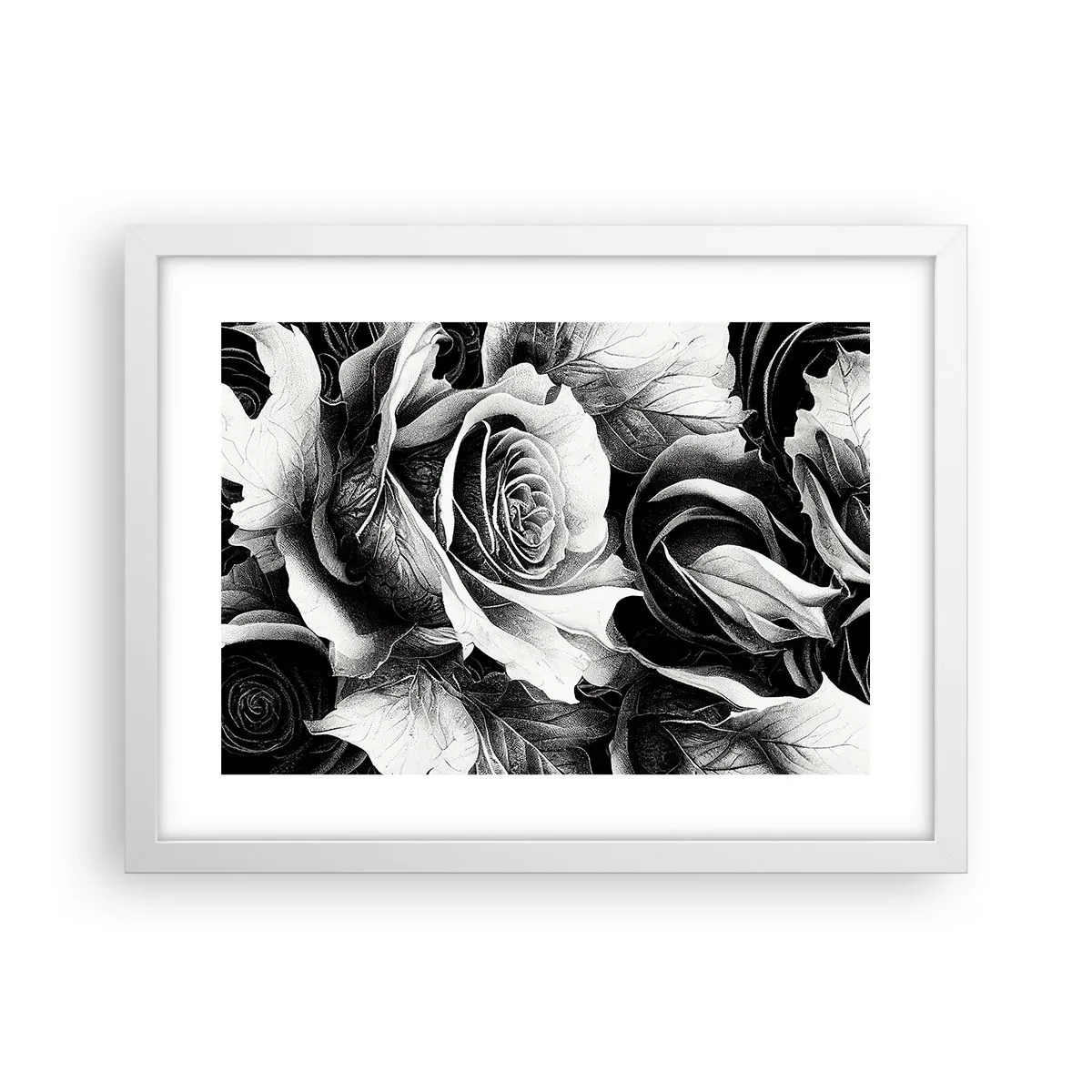 Poster in einem weißen Rahmen - Immer Königin - 40x30 cm