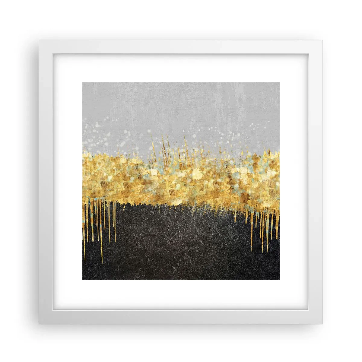 Poster in einem weißen Rahmen - Nach innen und nach oben - 30x30 cm