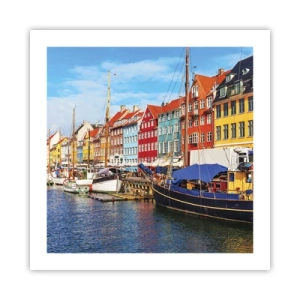 Poster - Fröhlicher Kai - 50x50 cm