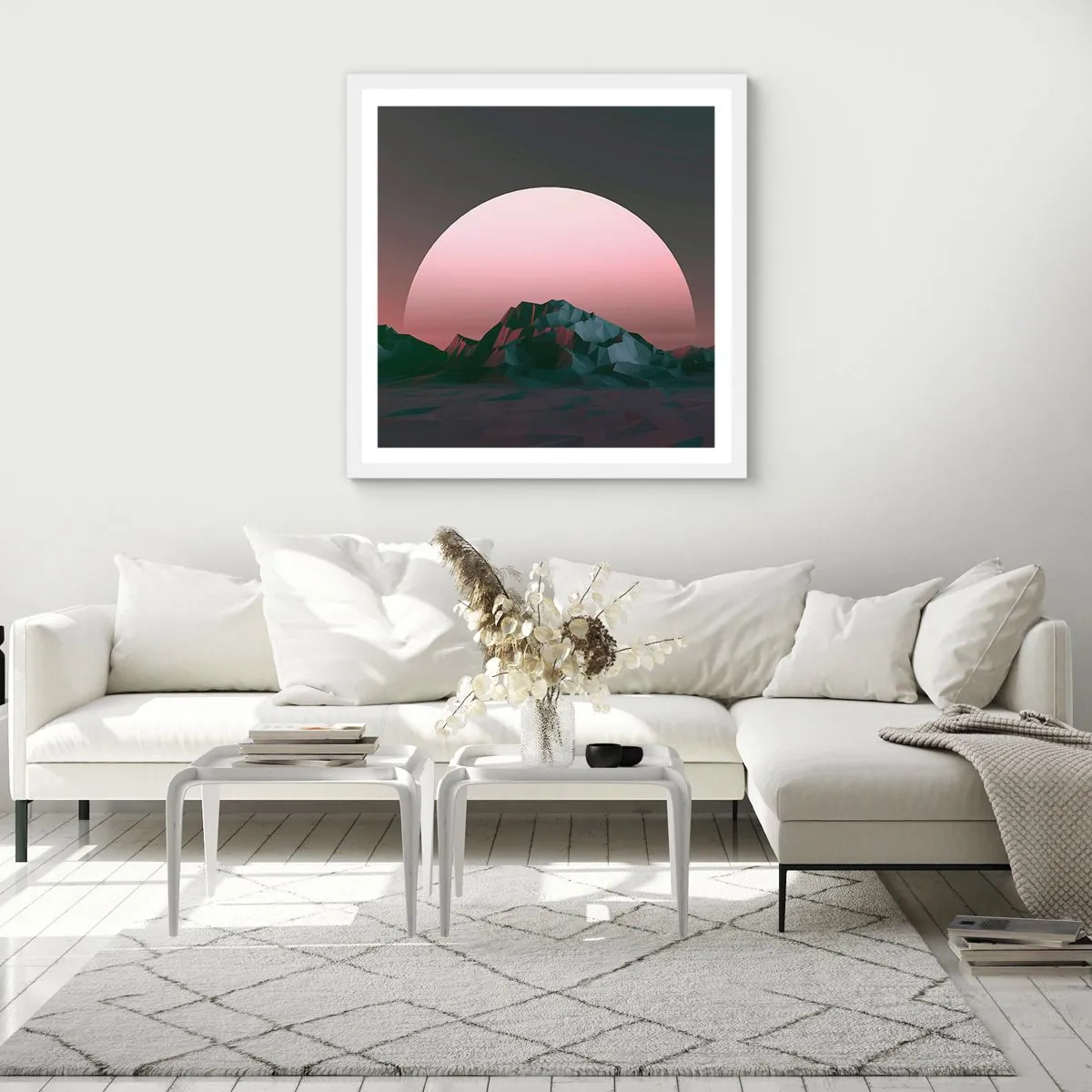 Poster in einem weißen Rahmen - In einer Nachbargalaxie - 60x60 cm