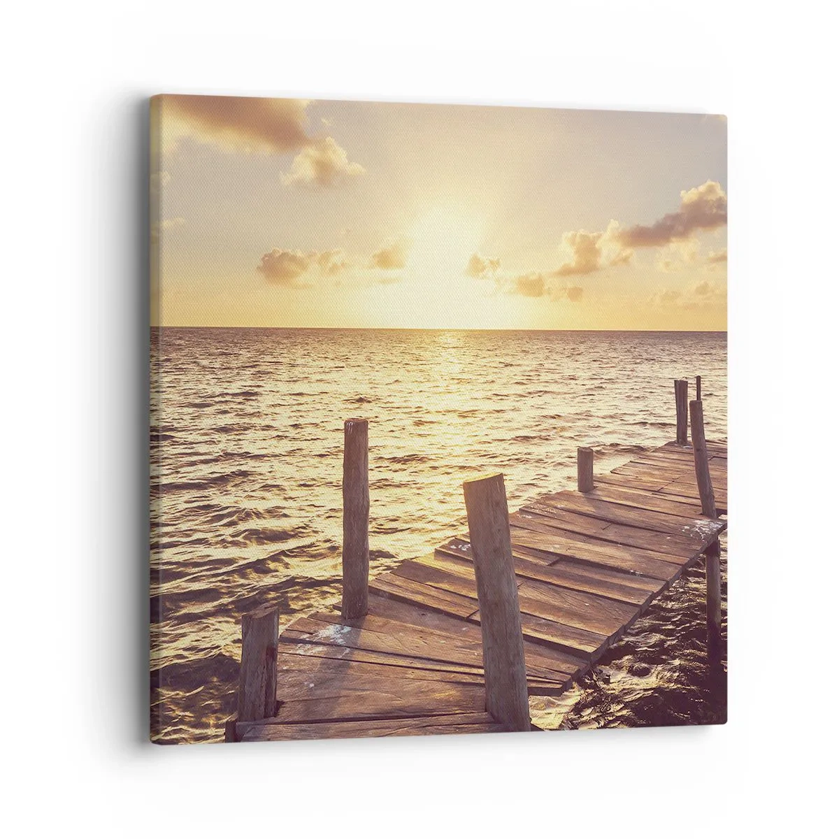 Bild auf Leinwand - Leinwandbild - Das goldene Land der Sanftmut - 40x40 cm