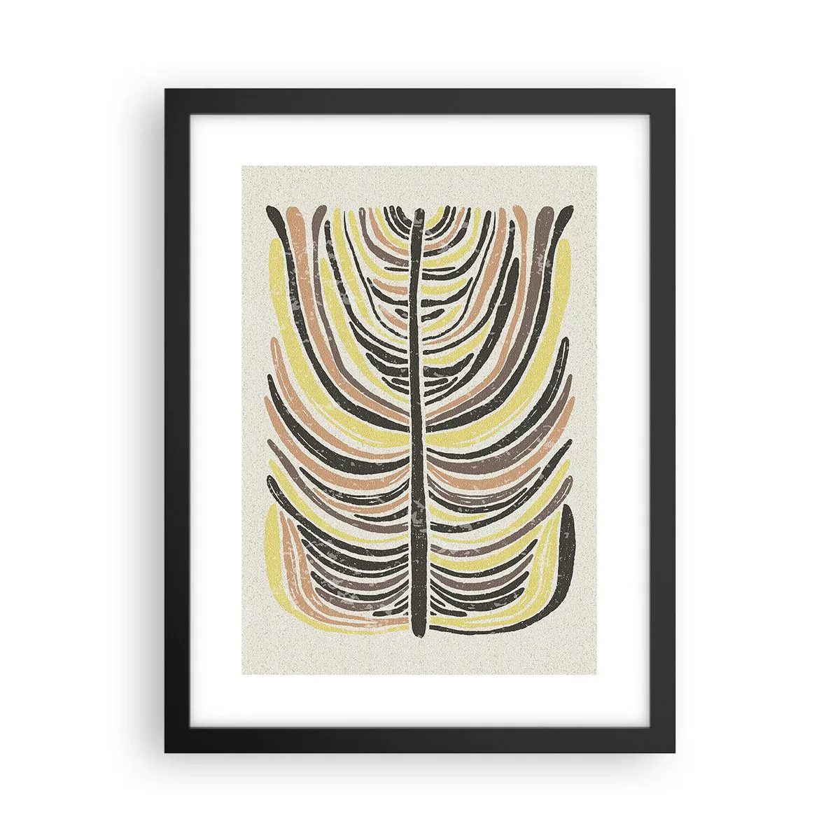 Poster in einem schwarzem Rahmen - Abstraktion voller Leben - 30x40 cm