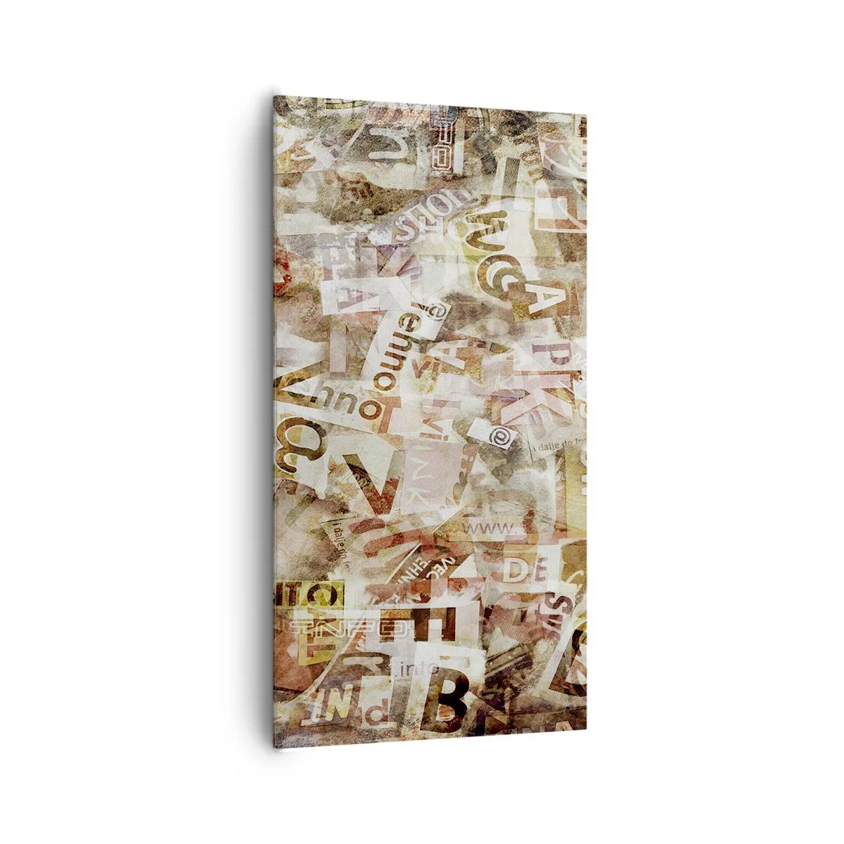 Bild auf Leinwand - Leinwandbild - Ich vereinige das Geschwätz - 65x120 cm