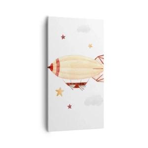 Bild auf Leinwand - Leinwandbild - Luftschiff - 55x100 cm