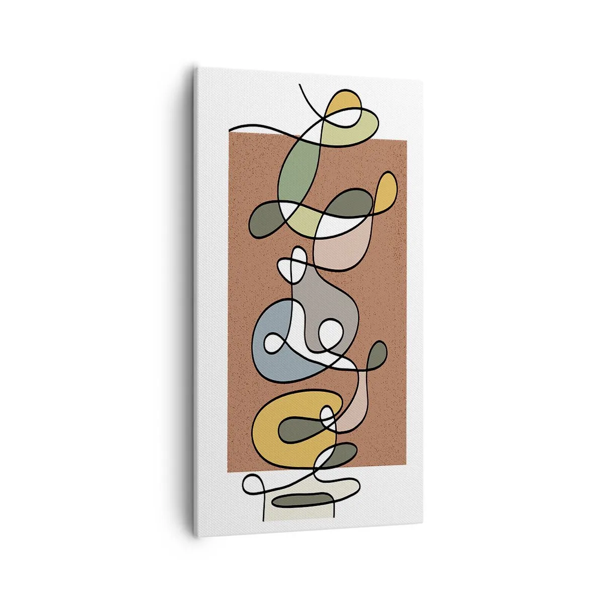 Bild auf Leinwand - Leinwandbild - Abstraktion, die ein Lächeln wert ist - 55x100 cm