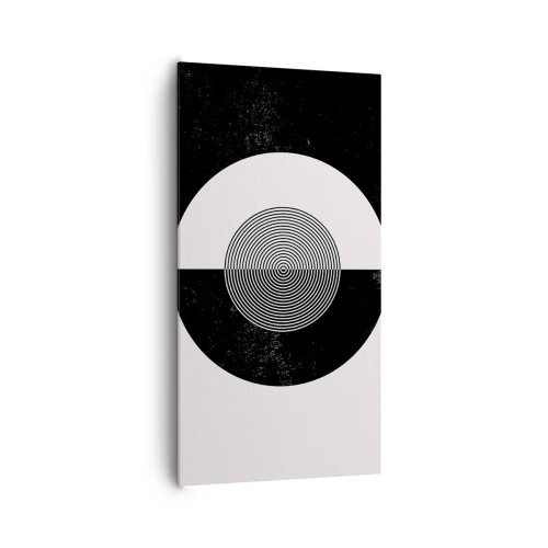 Bild auf Leinwand - Leinwandbild - Harmonie in Schwarz und Weiß - 65x120 cm