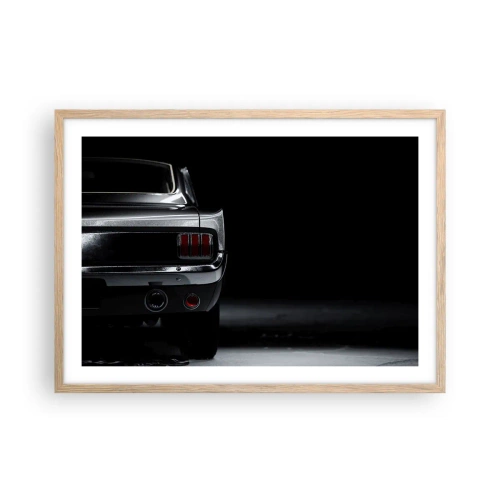 Poster in einem Rahmen aus heller Eiche - Charme des Klassikers - 70x50 cm