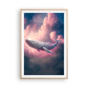 Poster in einem Rahmen aus heller Eiche - Reibe deine Augen - 61x91 cm